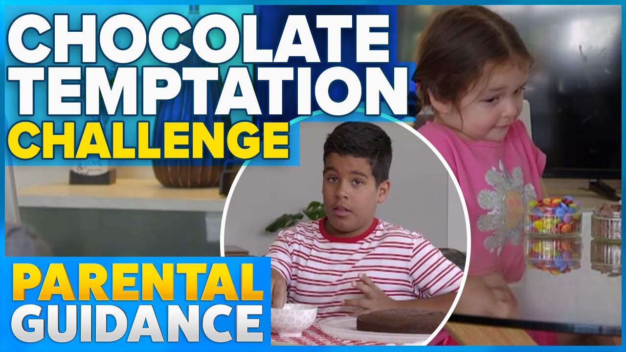 Kids test their selfcontrol in funny Chocolate Temptation challenge Parental Guidance Kids test their selfcontrol in funny Chocolate Temptation challenge Parental Guidance