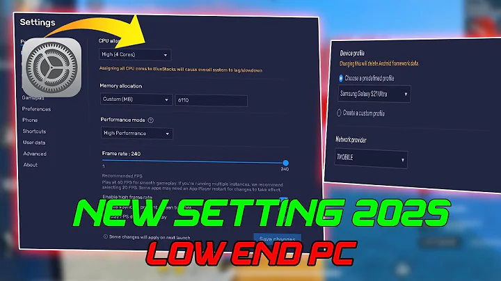 BlueStacks 2025 Best Settings for 240 FPS on Low-End PC! ⚡️ LAG FIX & FPS BOOST Guide