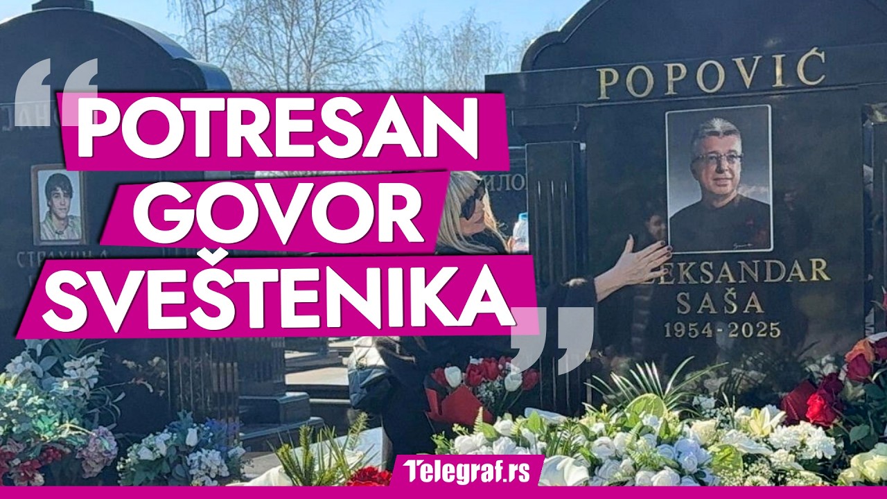 Emotivan govor sveštenika na pomenu Saši Popoviću rasplakao bi i one koji ga nisu poznavali