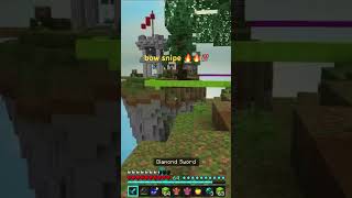 bow snipe 🔥🔥💯💯💯 #hivemc #hivebedwars #bowshot #viral
