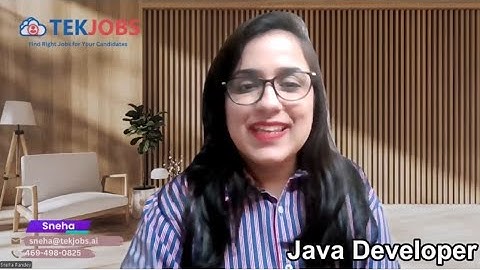 Java Developer 1119 Sneha