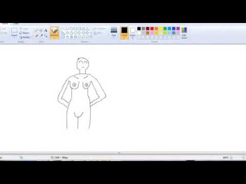 როგორ დავხატოთ ტიტველი ქალი paint ში