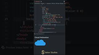 Cloud burst Animation HTML and CSS tutorial for beginners 2022 #shorts #coding screenshot 4
