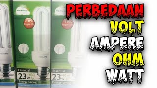 Perbedaan Volt, Ampere, Ohm, dan Watt || AWM channel