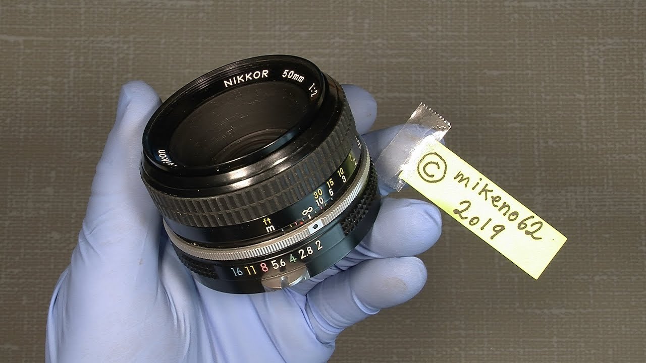 How to fix stiff focus ring in Nikkor PreAi 50mm 12 YouTube