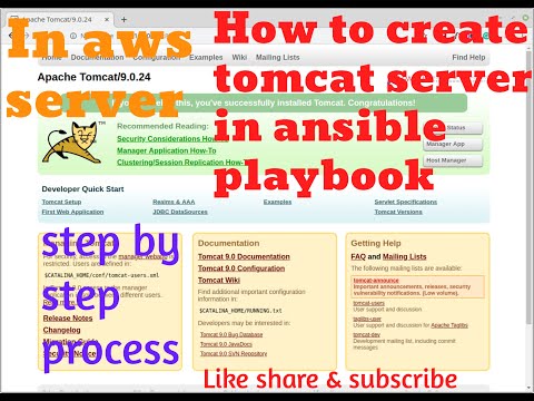 how  to create tomcat server in linux server