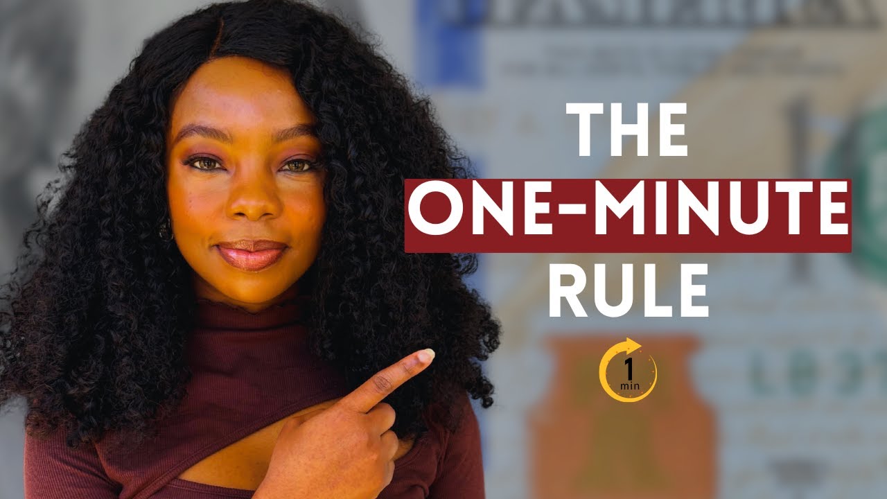 One Minute Rule Money Habits That Will Save You Thousands! YouTube One Minute Rule Money Habits That Will Save You Thousands! YouTube