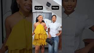 English Vs Hausa Language #shorts #short #fashion #Language