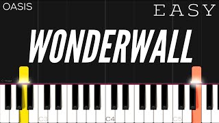 Video thumbnail of "Oasis - Wonderwall | EASY Piano Tutorial"