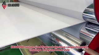 China IDEABOND custom-sized fireproof aluminum composite panels manufacturers
