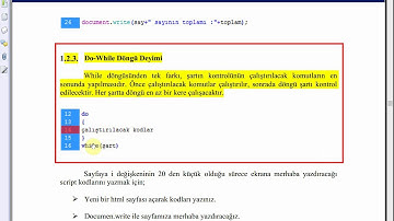 ders6 javascript while döngüsü