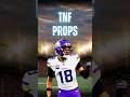 Thursday Night Football Prop Bets (Week 8) #tnf #nflprops #shorts