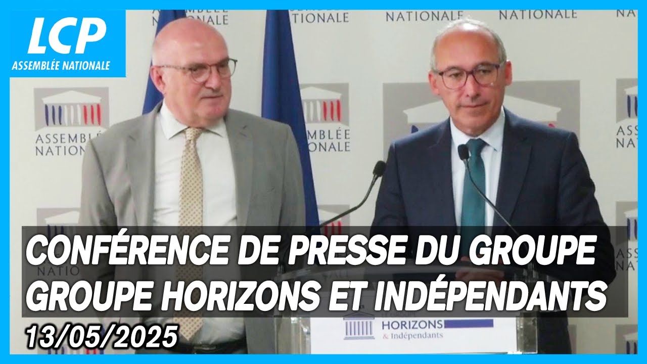 Paul Christophe : conférence de presse du groupe Horizons et Indépendants à l'Assemblée - 13/05/2025