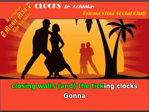 COLDPLAY - clocks version salsa karaoké