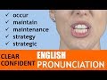 GREAT PRONUNCIATION - stress, rhythm & vowels in key professional words. Clear English Pronunciation