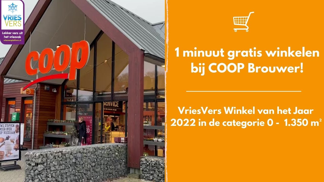 1 minuut gratis winkelen bij Coop Brouwer Nieuwehorne
