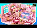 How To Make Hello Kitty House With Rainbow Slide Pool From Cardboard 🌈 DIY Miniature House
