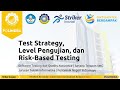 STQA 3 Test Strategy, Level Pengujian, dan Risk Based Testing