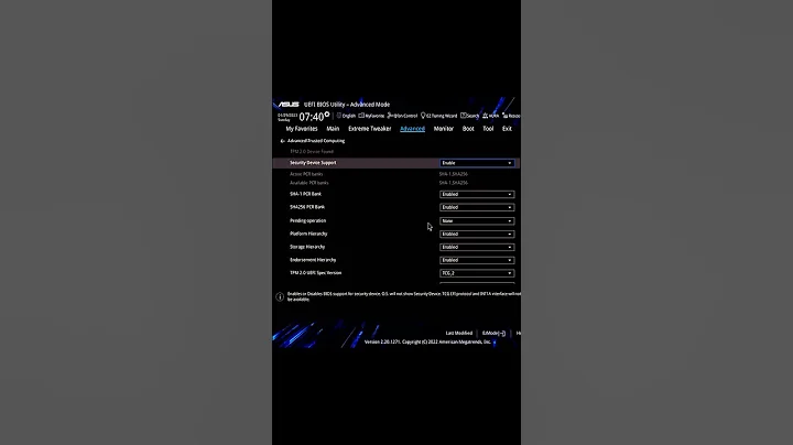 How to Check if TPM is Enabled on ASUS Motherboards #shorts #asus #tpm