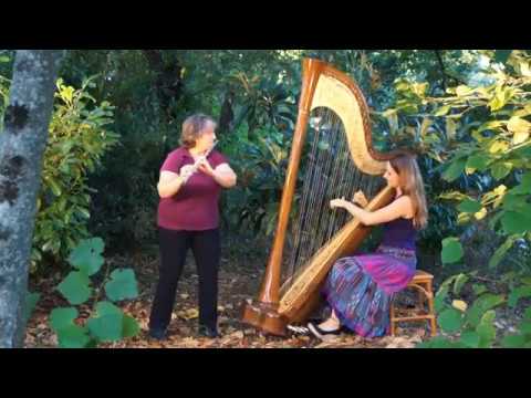 Brian Boru's March - Myriam \u0026 Maia Darme (Harp and Flute Duet)