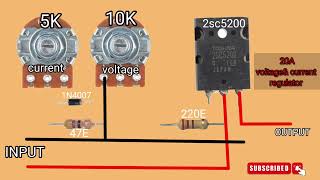 voltage current regulator circuit dc voltage adjustable regulator
