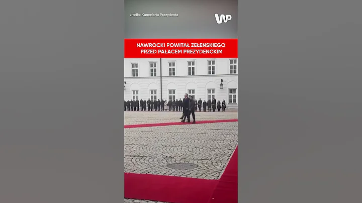 Nawrocki powitał Zełenskiego przed Pałacem Prezydenckim #nawrocki #zalensky #polska