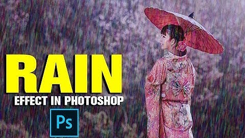 Easy Rain Effect Photoshop Tutorial | How to create realistic rain | Add Rain Effect in your Photo