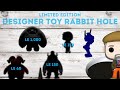 Limited Edition Designer Toys Rabbit Hole: Chomps, Sank, Horns, TEQ64, and Rambler