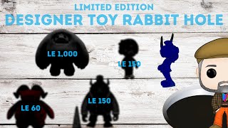 Limited Edition Designer Toys Rabbit Hole: Chomps, Sank, Horns, TEQ64, and Rambler