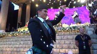 Video Of Bagpipers And Drummers Coming Into The Concert Area C0020