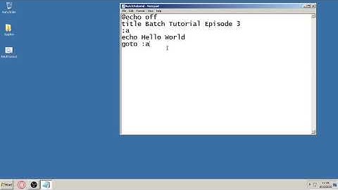 Batch Scripting Episode 3 - Loops, Markers, Goto Command