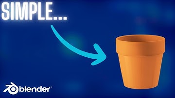 BLENDER SIMPLIFIED - How To Make a Flower Pot/Vase in Blender 4.3 - (Tutorial)