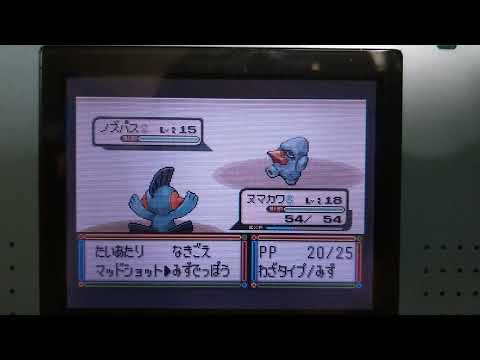 ポケモンルビー水パ統一でジムリーダツツジを倒す