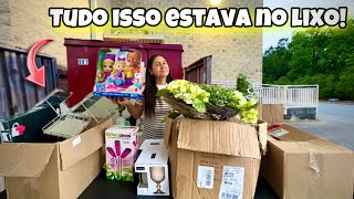 Dumpster diving! Tudo isso estava no lixo dos Estados Unidos!🇺🇸