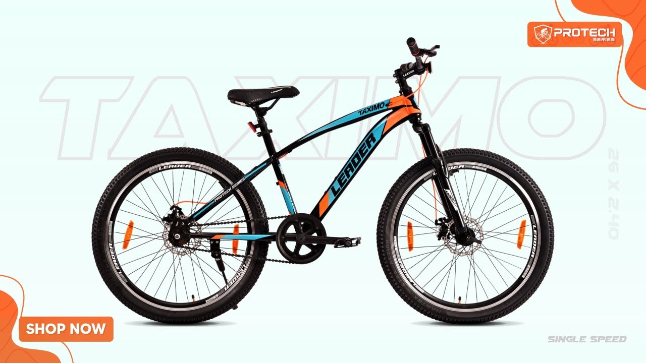 Leader Taximo 26 x 2.40 Single Speed MTB Bicycle at Best Prices Best Budget MTB Cycle In India