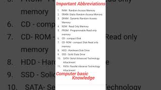 important basis computer knowledge #important #gk #knowledgeispower #knowledge #day #computer