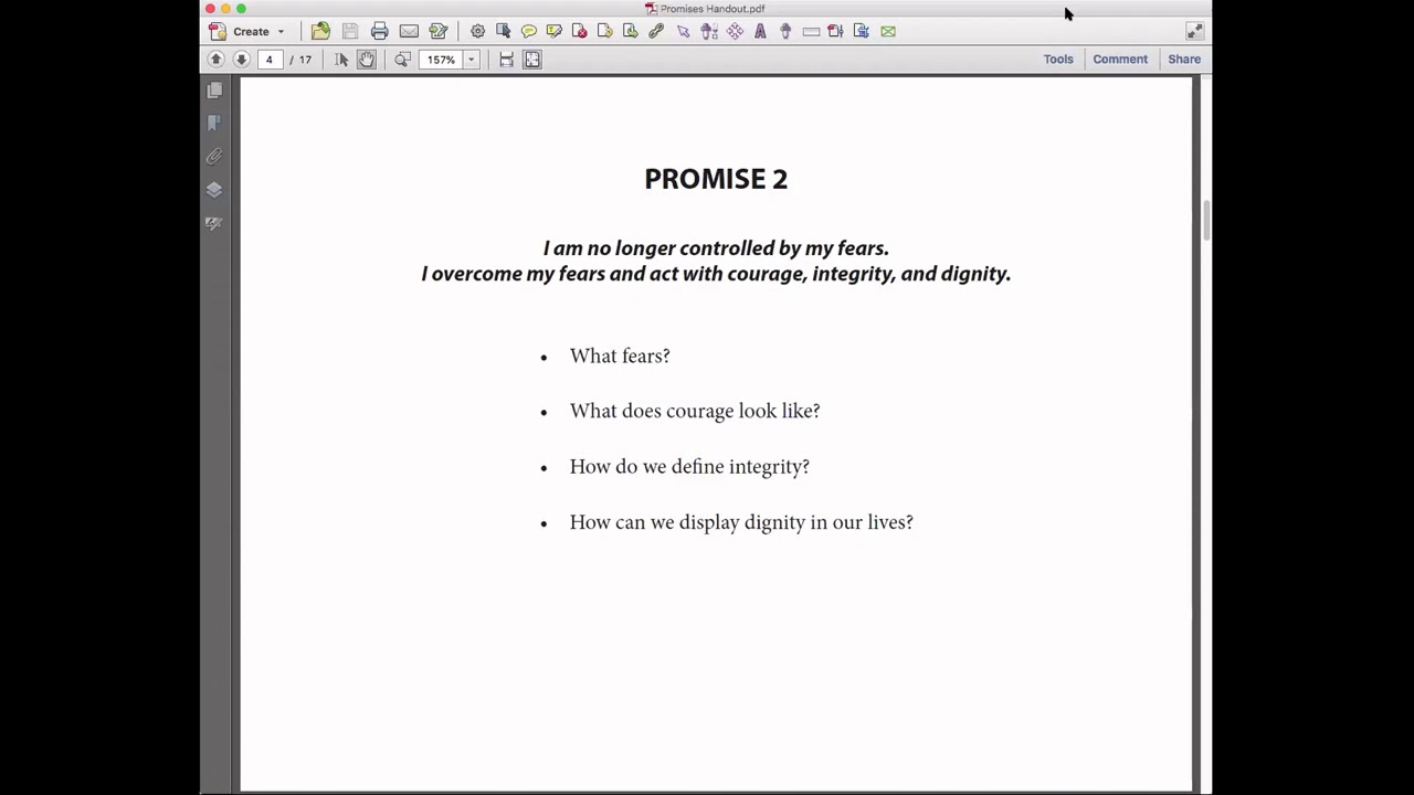 "The CoDA Promises" by Ritchard I. YouTube