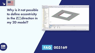 [EN] FAQ 003169 | Why is it not possible to define eccentricity in the Z‑direction in my 2D model?
