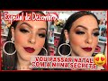 MAQUIAGEM DE NATAL FÁCIL RÁPIDA COM POUCAS SOMBRAS (USEI NIINA SECRETS) Andressatododia 16