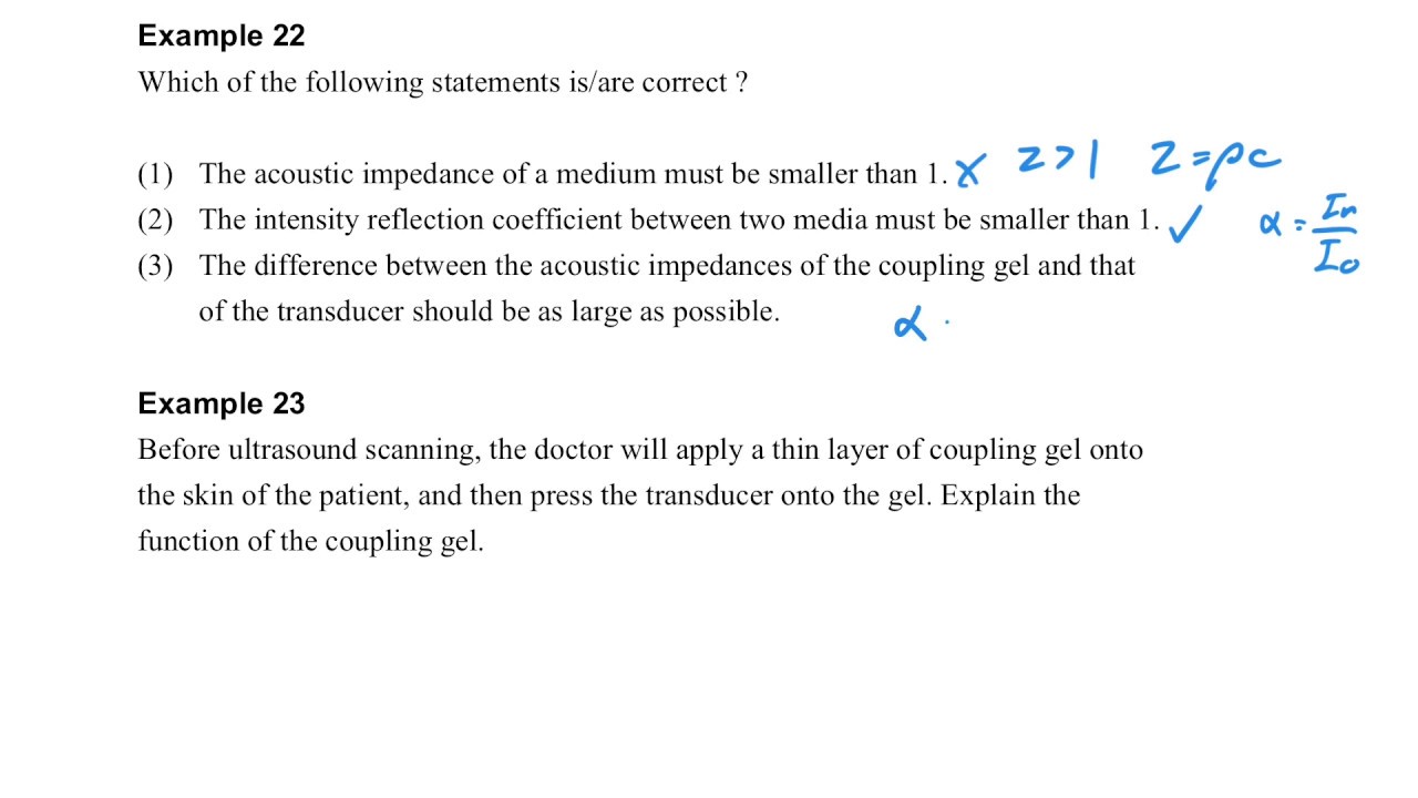 Medical Physics (Part 2.24 Example 22, 23) - YouTube