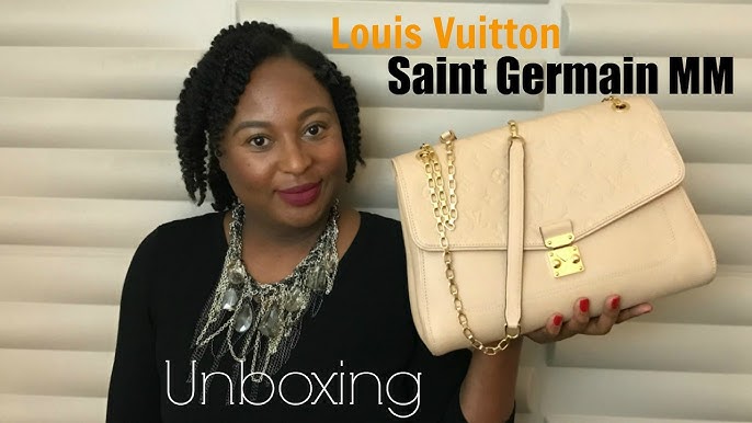 Louis Vuitton Rose Jaipur Monogram Empreinte Leather St Germain PM Bag