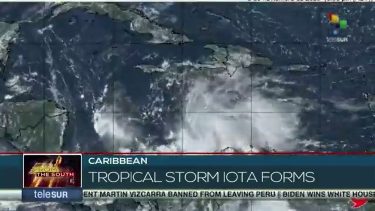 Tropical storm Iota forms