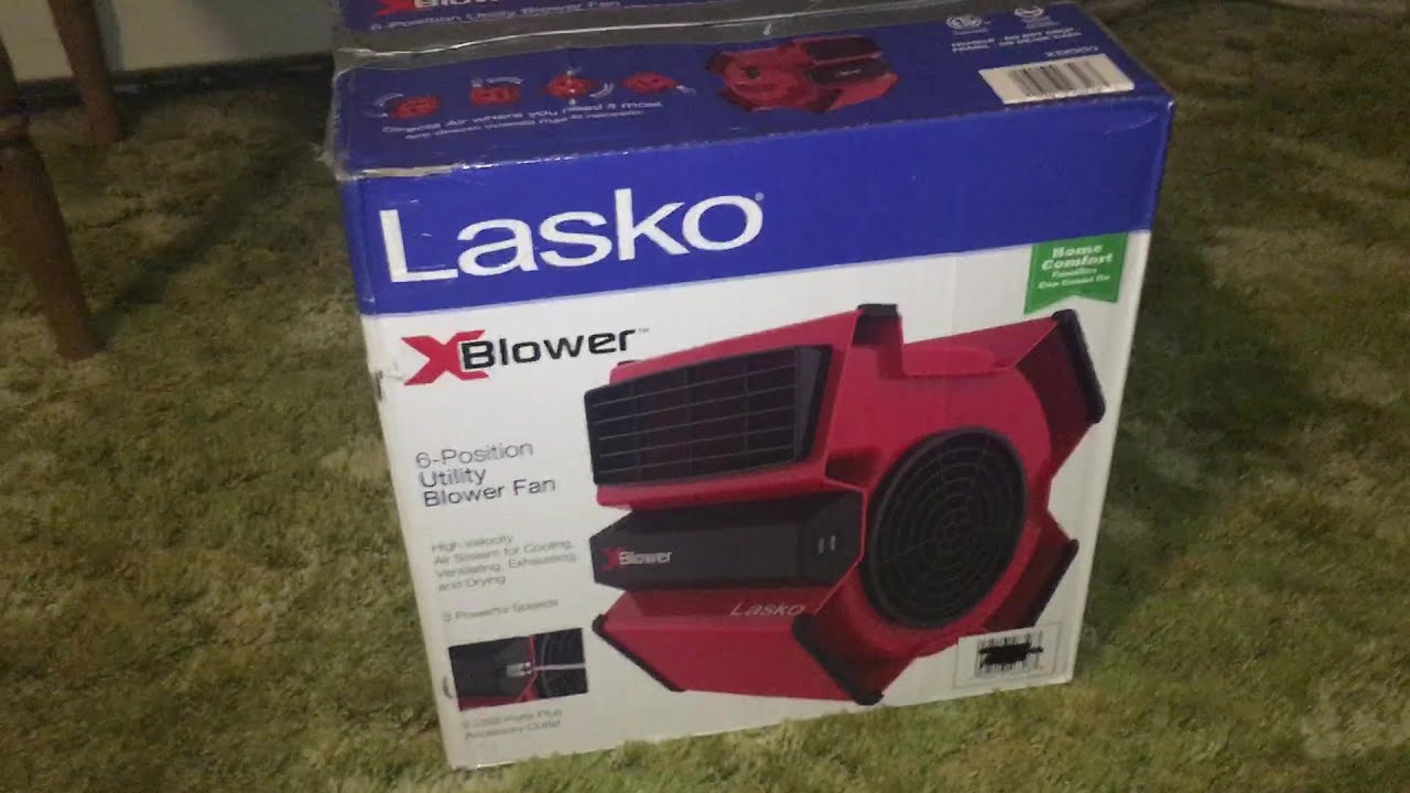 Lasko X-Blower Multi-Position Utility Blower Fan With USB Port, X12900, Red  | forum.iktva.sa