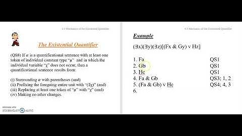 4.5b Quantificational Symbolization 5: The Mechanics of the Existential Quantifier