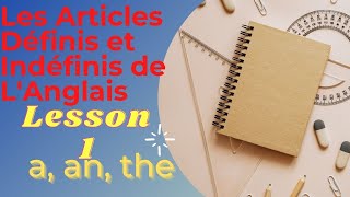 A, An and The,  English Articles Grammar Lesson 1