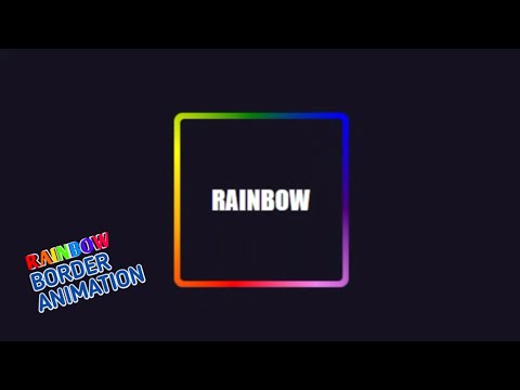 Rainbow Border Animation Html and Pure Css
