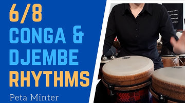 Fun 6/8 Conga & Djembe Rhythms | Drum Therapy Cards