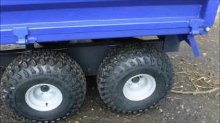 TIPPING TRAILER 6X4 TRACTOR COMPACT 1.5 TON NEW UN-USED SOLD BY www.catlowdycarriages.com
