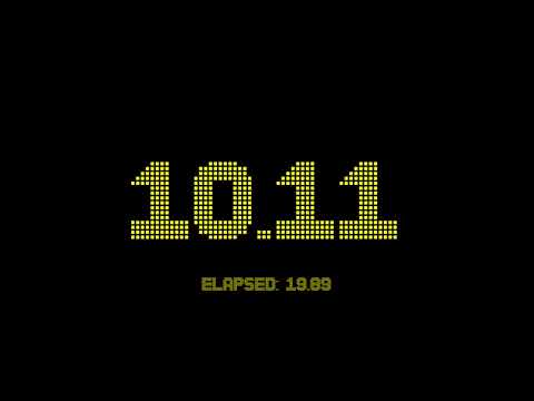 30 seconds countdown timer with 2 fractional digits accuracy