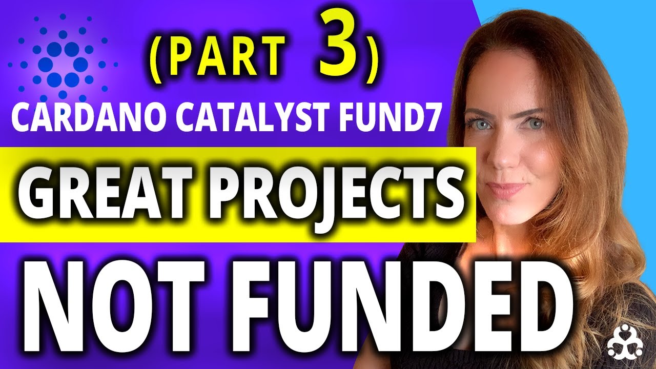 (PART 3 of 3) Cardano Catalyst Fund 7 Great Projects NOT FUNDED: Review and Highlight the Underdogs